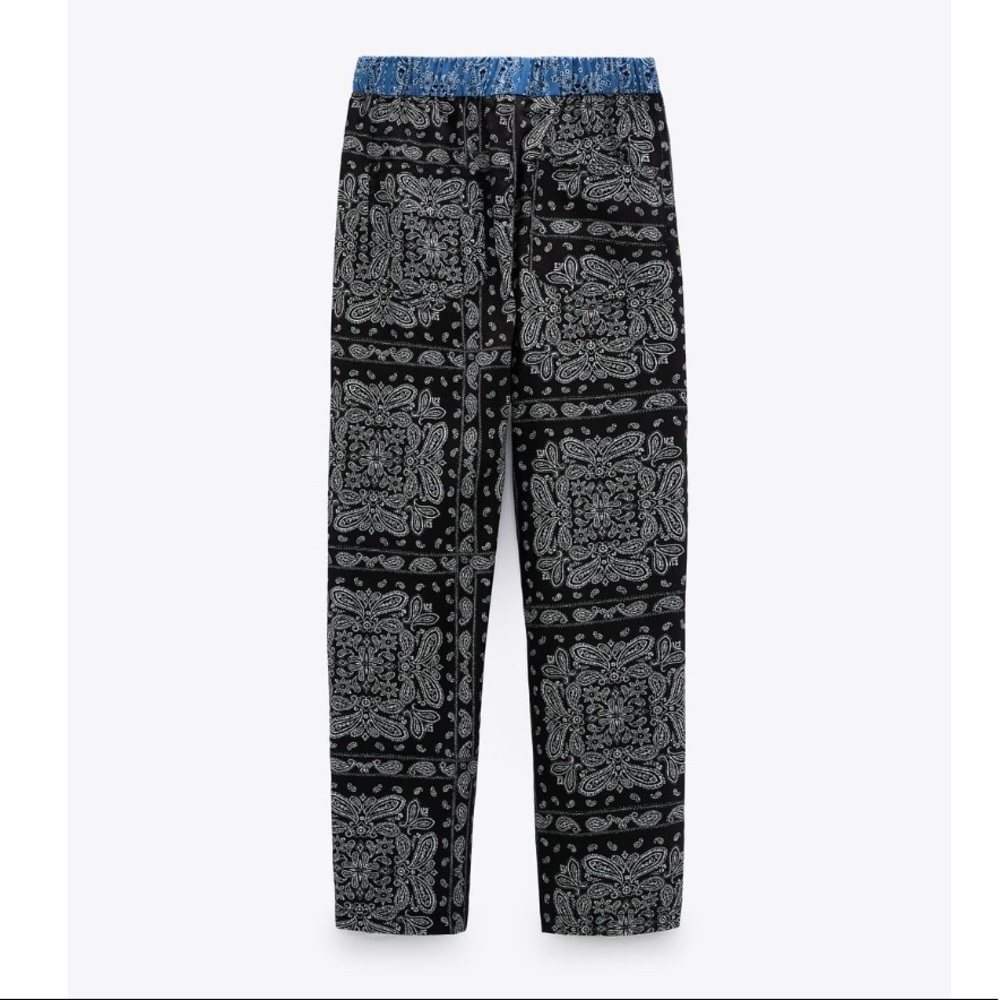 COPY - Zara Printed Wrap Blouse and Printed Pants. - Picture 6 of 10